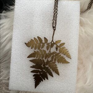 Handmade Necklace Fern
